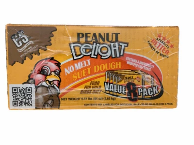 No-Melt Suet Dough Cake, Peanut Delight, 11 oz., 8-Pk.