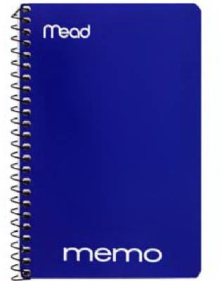 Wire-Bound Memo Book, 4 Inch by 6 Inch, 40 Sheets