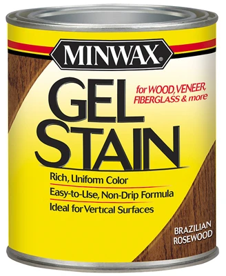 Brazilian Rosewood Gel Wood Stain Finish, 1/2-Pt.