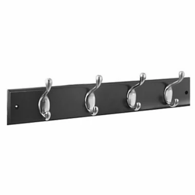 18" SN/BRN 4 Hook Rail