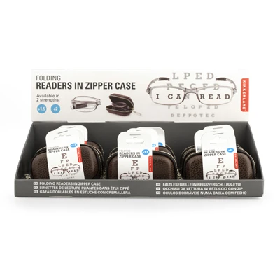Folding Readers, Zipper Case