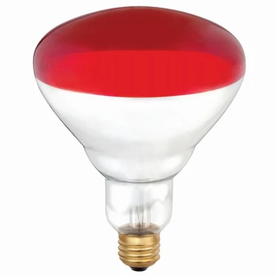 Heat Lamp, Flood Beam, Dimmable, R40, Red, 250-Watts
