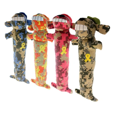 Dog Toy Support Our Troops Loofa Design 12 Inch Durable Chew Toy