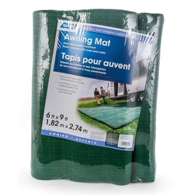 RV Awning Mat, Green, 6 x 9 Ft.