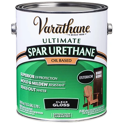 Premium Exterior Spar Urethane, Oil-Based, Gloss, 1-Gallon