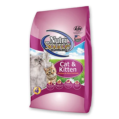 Dry Cat & Kitten Food, Chicken Rice, 6.6 Lbs.