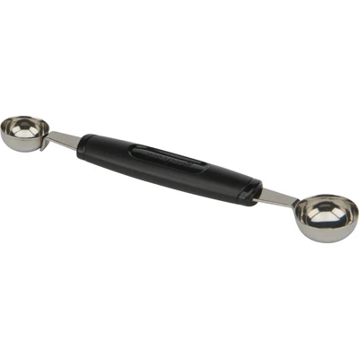 Double Head Melon Baller, Stainless Steel With Plastic Handle
