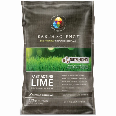 Fast Acting Lawn & Garden Lime, 25 Lbs., Covers 5,000 Sq. Ft.
