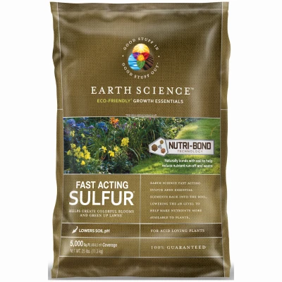 Fast Acting Sulfur For Lawns & Plants, 25 Lbs., Covers 5,000 Sq. Ft.