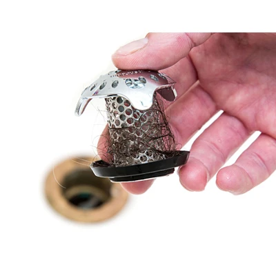 Stainless Steel Drain Protector and Hair Catcher for Bathroom and Kitchen Drains
