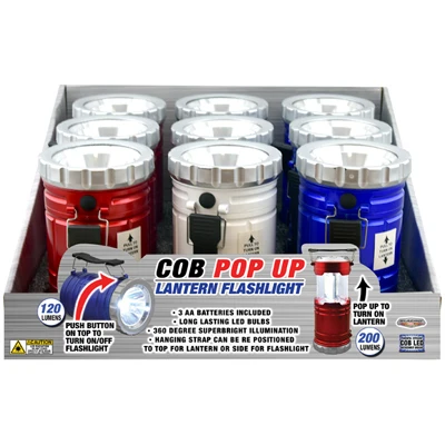COB Pop Up Lantern With Spotlight, 200 Lumens
