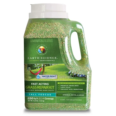 Sun & Shade Triple Fescue Grass Repair Seed Kit, Southern, 4.25 Lbs. Covers 250 Sq. Ft.