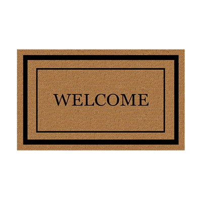 Welcome Mat, Vinyl Back, 18 x 30-In.