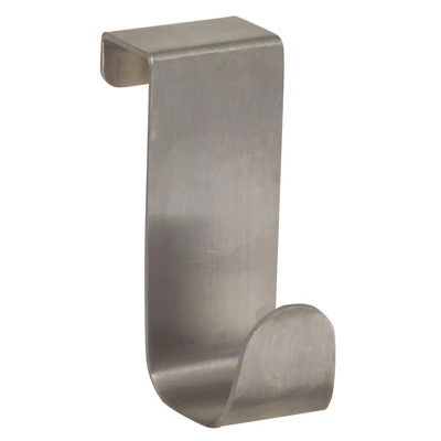 Forma Towel Hook, Over-Cabinet, Brushed Stainless Steel