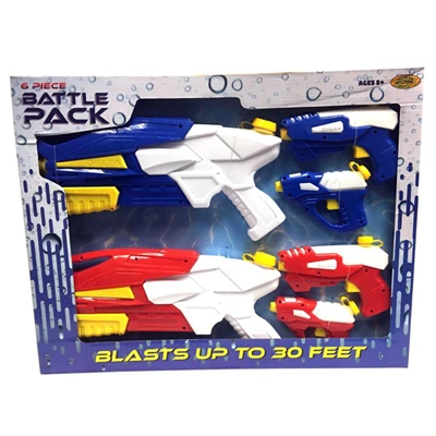 Battle Pack Water Gun Set, 6-Pc.