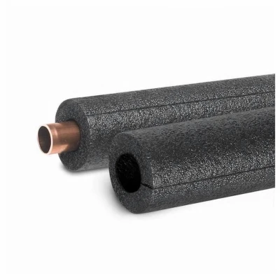 Tubular Pipe Insulation, Polyethylene Foam, Pre-Slit, For 1 or 3/4 In. Pipes, Gray, 6 Ft.