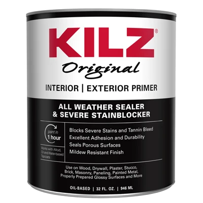 Interior & Exterior Oil Primer, Sealer & Stain Blocker, 1-Qt.