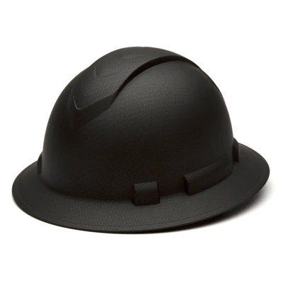 Pyramex Ridgeline Graphite Full Brim Hard Hat With 4-point Ratchet Suspension