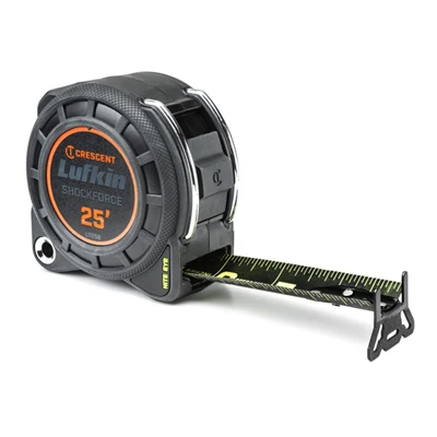 Lufkin Shockforce Nite Eye Tape Measure, Dual Sided, 1-3/16 In. x 25 Ft.