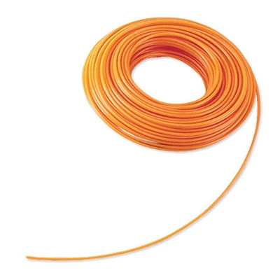 Orange String Grass Trimmer Cord Coil, 130 Mil Thickness, 120 Feet Length