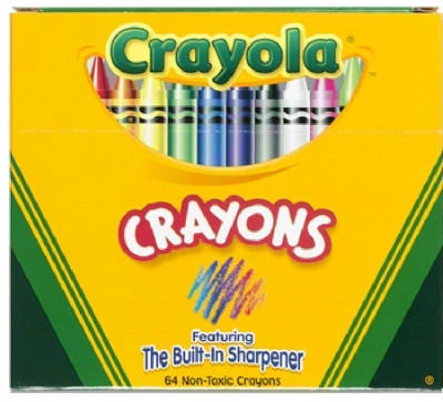 64-Pack Crayons with Sharpener