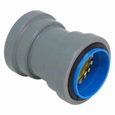 Simpush Push-to-Install EMT Watertight Conduit Coupling, 1/2 In.