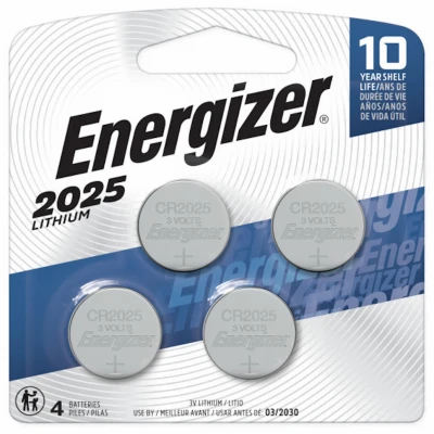 3V Lithium Coin Batteries, 2025, 4 Pack