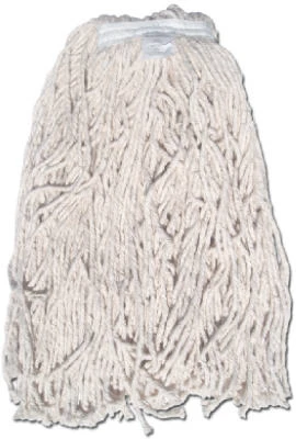 8 Ply Janitorial Natural Yarn Cotton Mop Head, Cut End, Green Seal Certified, 20 Oz.