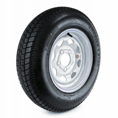 Trailer Tire & 5-Hole Custom Spoke Wheel (5/4.5), ST175/80D-13 LRC