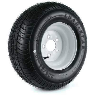 Loadstar Trailer Tire & 5-Hole Wheel (5/4.5), 205/65-10 (20.5X850-10), LRC