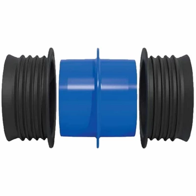 Schedule 40 DWV PVC Pushfit Coupling, 4 In.