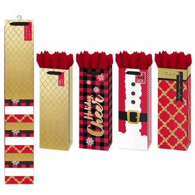 Bottle Gift Bag, Assorted Designs