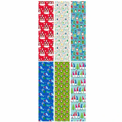 80 Square Feet Contemporary And Juvenile Christmas Wrapping Paper