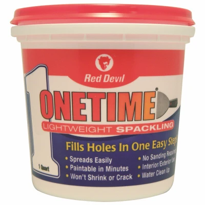 Onetime Lightweight Spackle, Pre-Mixed, Qt.