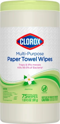 Multi-Purpose Paper Towel Wipe, Jasmine Scent, 75-Ct.