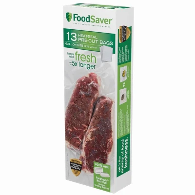 FoodSaver Vacuum Sealing Bags, 1-Gallon, 13-Count