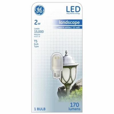 LED Landscape Light Bulb, Wedge Base, 2 Watt Replaces 11 Watt