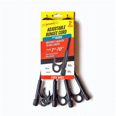 Heavy-Duty Bungee Cords, 2 Hooks, Stretches Up to 70-In., 2-Pk.