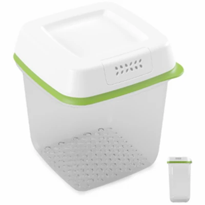 Freshworks Produce Saver Storage Container, Green, 7.2 Cup Capacity