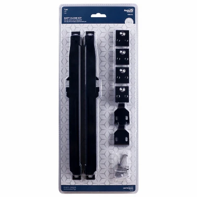 Sliding Soft Close Barn Door Hardware Kit Matte Black Finish