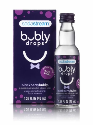 Bubly Fruit Drops, Blackberry, 40ml