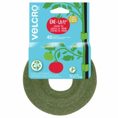 One-Wrap Garden Ties, Pre-Cut 1/2 x 8 In. Ties, 45-Ct.