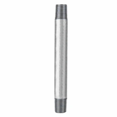 Galvanized Pipe Fitting Nipple, 1/4" X 4.5" Durable Connection