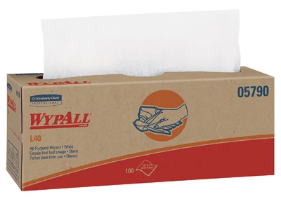 General Purpose Wipes, White, 16.4 x 9.8-In., 100 Per Box, 9-Pk.