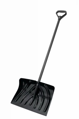 Poly Snow Shovel/Pusher, Black 18 In. Blade