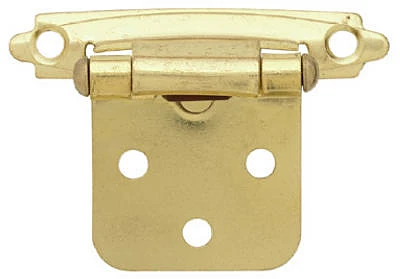2 x 3/4-In. Brass Overlay Hinges, 2-Pk.