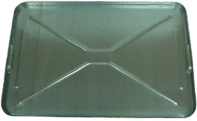 17.5-inch Heavy Gauge Galvanized Steel Drip Pan With Handle Grips
