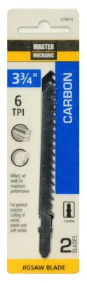 Carbon Jigsaw Blade, 3.75 In., 6-TPI, 2-Pk.