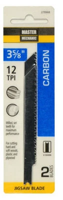 Carbon Jigsaw Blade, 3-5/8 In., 12-TPI, 2-Pk.