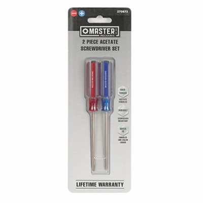 2-piece Acetate Screwdriver Set Ph0 X 3" & 3/32" X 3"
